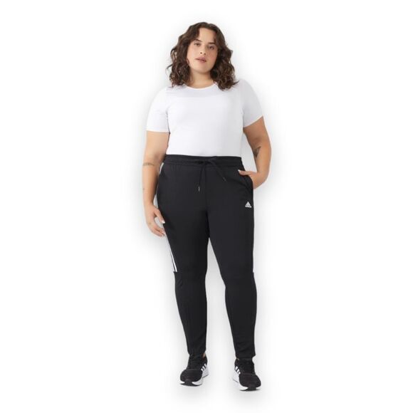 adidas Aeroready Sereno Tapered Jogging Pants with Zipper Split Leg US 2X - Picture 2 of 16